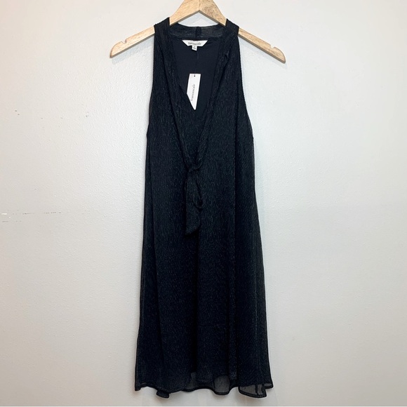 NWT Francesca’s Black Sleeveless V-Neck Dress Small - Picture 6 of 8